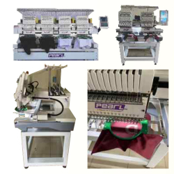 Industrial Multi-Needle Computerized Embroidery Machine Packages